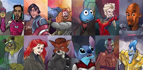 Finally completed the Endgame line-up of animated Disney characters ...