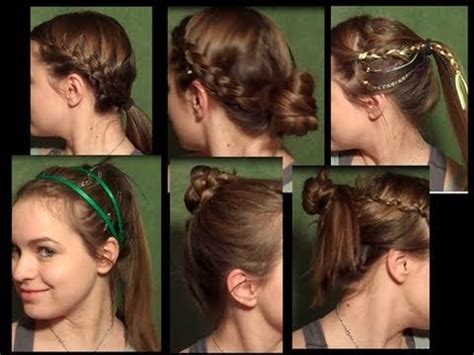 Part your hair on your left side. 6 Cute Workout Hairstyles - YouTube