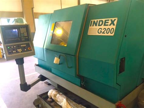 Of things, an indicator, the forefinger, a title, superscription), from indicō (point out, show); Index G200 CNC Lathe | Used Screw Machines | Graff-Pinkert.com