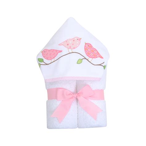 Hooded bath towels exchange from the wide range of products in baby products store. 3 Marthas little birds hooded towel - Kidoodles Inc