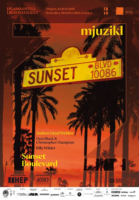 Thoroughfare in beverly hills, west hollywood and los angeles, united states. » SUNSET BOULEVARD