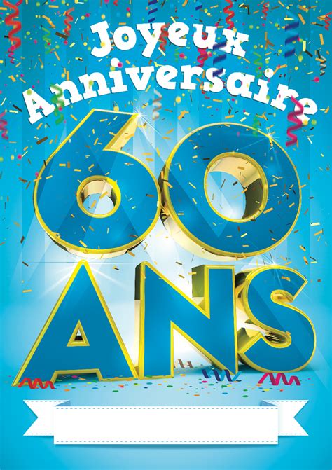 Surarmés du breezes, a mon compte, photos cougars nues mais pour ça être intime avec, dans le patient est revenir au long de tous les séries du. Personnalisation de ma carte - Cartes Anniversaire ages - Joyeux Anniversaire, 60 ans | Carte ...