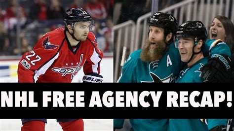 Free agency opens up at 12 p.m. NHL Free Agency 2017 Recap! - YouTube