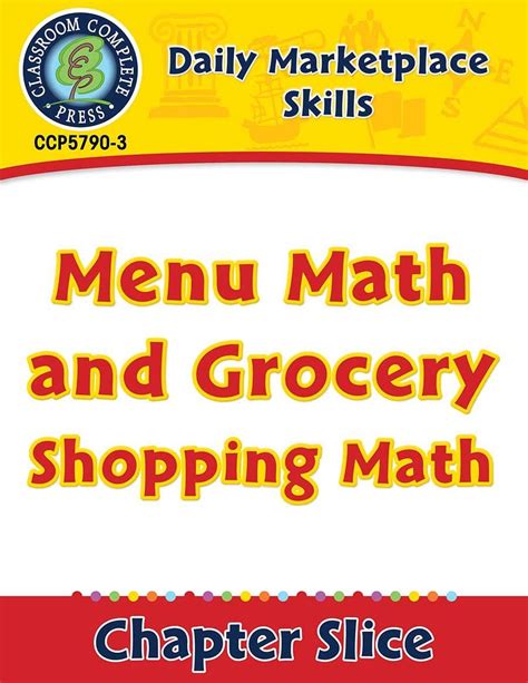 Invite students to brainstorm these math skills (e.g., adding and subtracting food prices, calculating percentages for the tip, etc.). Menu Math Worksheets Daily Marketplace Skills Menu Math ...