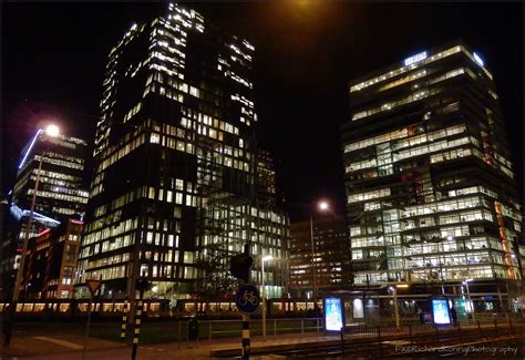 Bank of america, national association, charlotte, zurich branch (zürich) united kingdom. Zuidas office buildings RBS bank by night Amsterdam Zuid ...