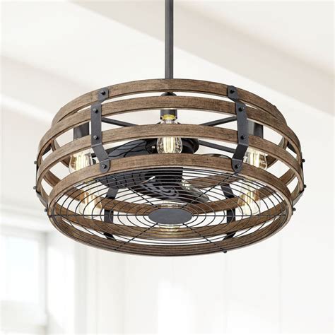 Ceiling lights are ok for a dining room, but for a living room, here's what's best: 26" Casa Vieja Rustic Farmhouse Ceiling Fan with Light LED ...