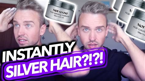 Best temporary white hair dye + permanent & for male. Mofajang NO BLEACH, Temporary Hair Dye Coloring Wax - YouTube