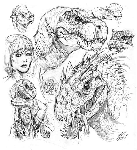 Lapiz Indoraptor Para Colorear Jurassic World | Paginas Para Colorear