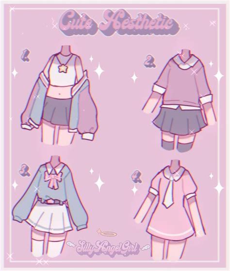 Anime drawings of girls clothes. Pin by Sakura chan on kawaii outfits in 2020 | Fashion ...