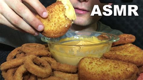 The key to my homemade chicken nugget recipe is grinding the organic chicken thighs in a food processor. ASMR EATING CHEESY CHICKEN NUGGETS & ONION RINGS チキンマック ...