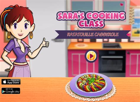 ¡los mejores juegos de cocina en funnygames! Clase de cocina de Sara: Ratatouille - Club Peque Club Peque