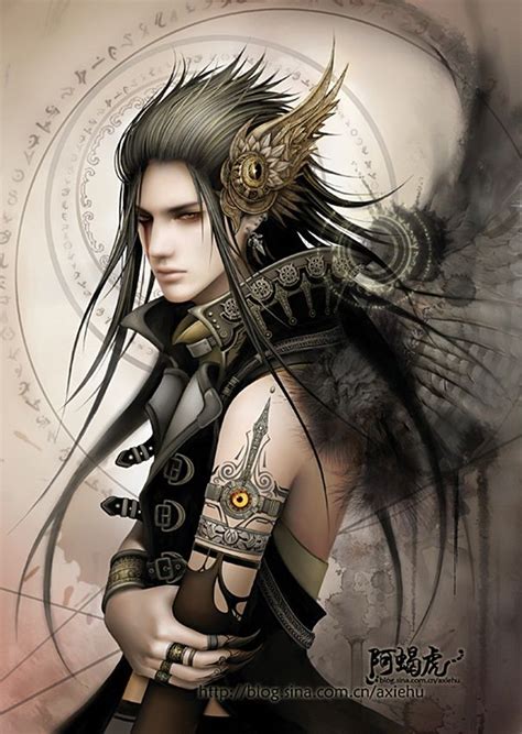 Magical, meaningful items you can't find anywhere else. Fantasy Men with Long Hair | Anime+boy+with+black+hair+and ...