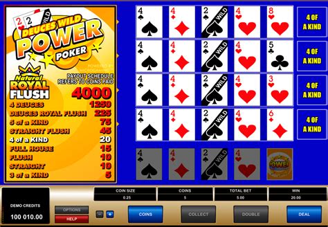 Oro soporte del sistema 💎: lll Jugar Deuces Wild 4 Play Power Poker GRATIS en línea Juegos de Casino gratis online ...