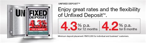 Frequently, promotional offers boost fixed deposit interest rates far above the standard board rates. CIMB Unfixed Deposit 派息高达4.30% - WINRAYLAND