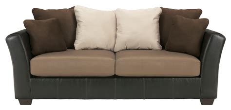 Shop for and buy clearance furniture warehouse online at macy's. Masoli - Mocha Faux Leather/Fabric Sofa with Loose Back ...