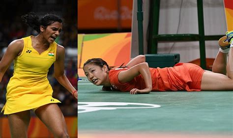 While sindhu's height, all of 5ft 11in, allows for an impossible wingspan, it's also. PV Sindhu India Badminton, Rio Olympics 2016: Photo ...