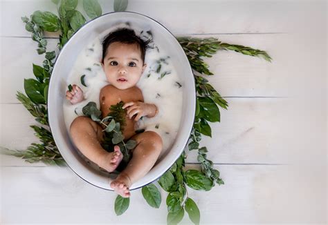 I love my baths to be bright white and rich so i use two gallons for my tub. Woodland Baby Milk Bath Photography - Dallas TX - Dani ...