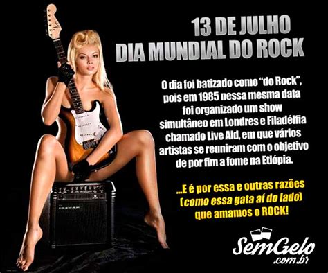 El día mundial del rock es una fecha conmemorativa a nivel mundial que se celebra el 13 de julio de cada año. Moura Ramos Indústria Gráfica: livros, revistas ...