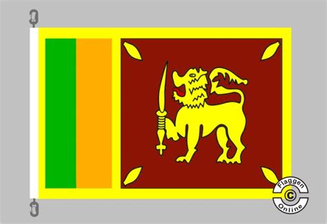 Das weißt auf die früheren kolonialen bindungen zu großbritannien hin. Sri Lanka Flagge Hissflaggen Premium Staaten International ...