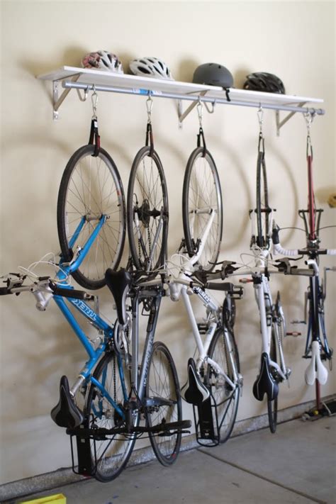 I recently built a vertical bike rack from scraps of 2x4s leftover from another project. 20 DIY Bikes Racks To Keep Your Ride Steady and Safe