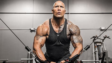 4am workouts, 14 hours a day working on set, he burns up calories like a top fuel dragster goes thru nitro methane. Dwayne 'The Rock' Johnson's Muscle-Building Diet | Muscle ...