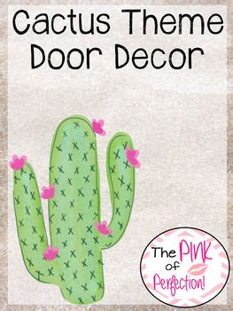 Placing the cactus in a cooler window will assist with dormancy. CACTUS THEME Door Decor | Decor, Cactus, Doors