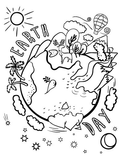 Earth day coloring pages earth day coloring page earth day. Printable Earth Day coloring page. Free PDF download at ...