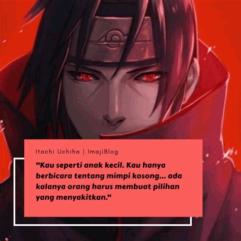 Apakah sobat sedang mencari caption gambar dp bbm kata kata sasuke? Quote Bijak Itachi Uchiha di 2020 | Kata-kata mutiara ...