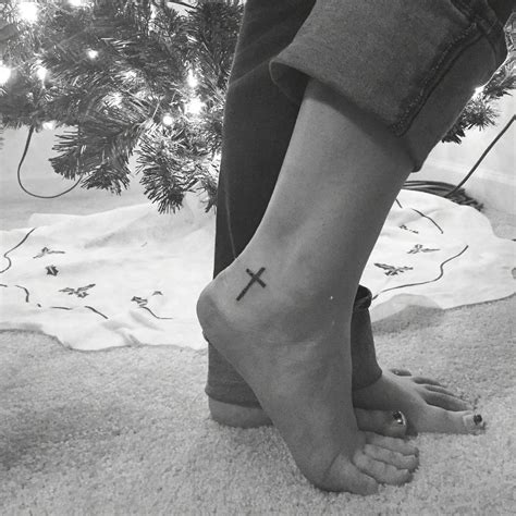 It is however one feature that still stands out regardless of the elements it's incorporated with. Cross Ankle Tattoo In Christ alone my hope is found ...