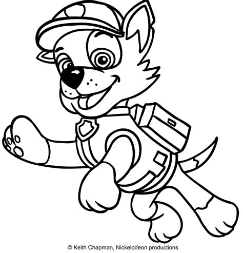 Paw patrol color page free. Rocky Paw Patrol Coloring Pages at GetColorings.com | Free printable colorings pages to print ...