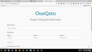 OneQstn: créer des sondages en ligne et sans inscription – Le coutelas ...