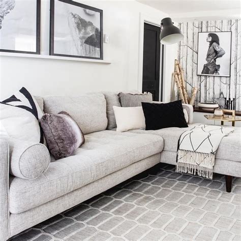 It served as our apartment's style anchor, a lounger for the fabric color we chose (birch ivory) was accurately depicted on the website and in the brand's social media photos. Sven Birch Ivory Right Sectional Sofa | Sectional sofa ...