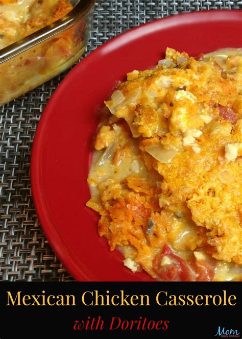Shredded cooked chicken 2 c. Mexican Chicken Casserole with Doritos Recipe for an Easy ...