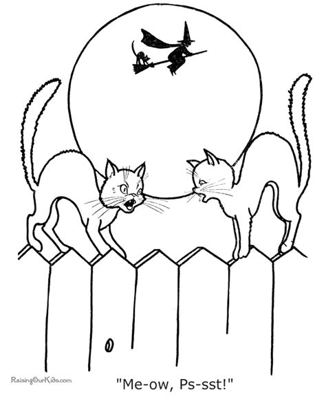 Halloween cat coloring pages black fun time to. Cute Cat Coloring Pages - Coloring Home
