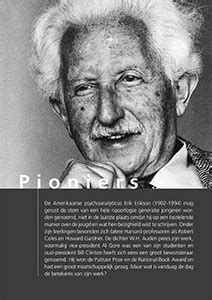 Erik erikson's theory of psychosocial development describes 8 stages that play a role in the development of personality and psychological skills. Erik Erikson :: Professioneel begeleiden