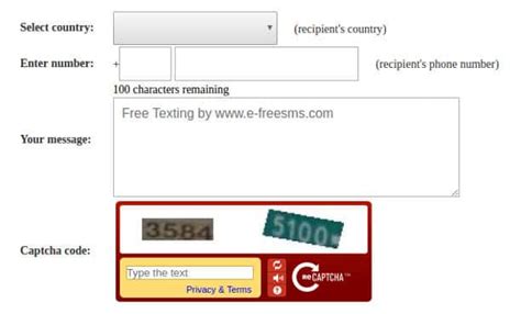 There is no need to register or even have a phone. Top 5 sites to send free SMS without registration