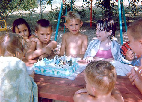 Cute nudists swim with dolphins in the pool in koktebel. Six year old's birthday party, 1966 | That's me with the ...