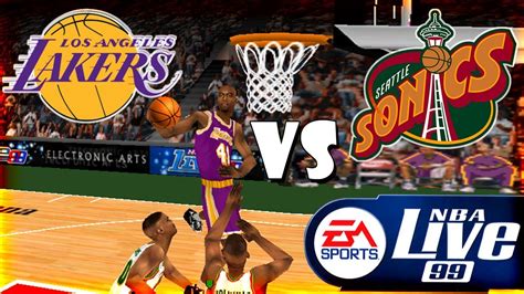 The milwaukee bucks won the eastern conference and the los angeles lakers won the western conference. Nba Live 99 Los Angeles Lakers-Seattle SuperSonics Season ...