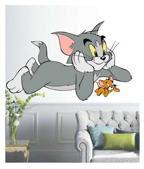 The most common tom jerry sticker material is glass. StickMe Tom & Jerry Wall Sticker - SM 452 Animals Sticker ...