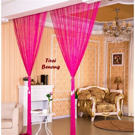 Tirai pintu magnet adalah sejenis kelambu yang cocok di pasangkan pada setiap pintu di ruangan rumah anda. Tirai Benang Pelangi Korea Tebal Cantik Warna Pintu Kamar ...