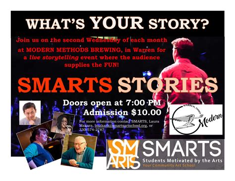 SMARTS Brings Storytelling for Adults to Modern Methods Brewery - SMARTS