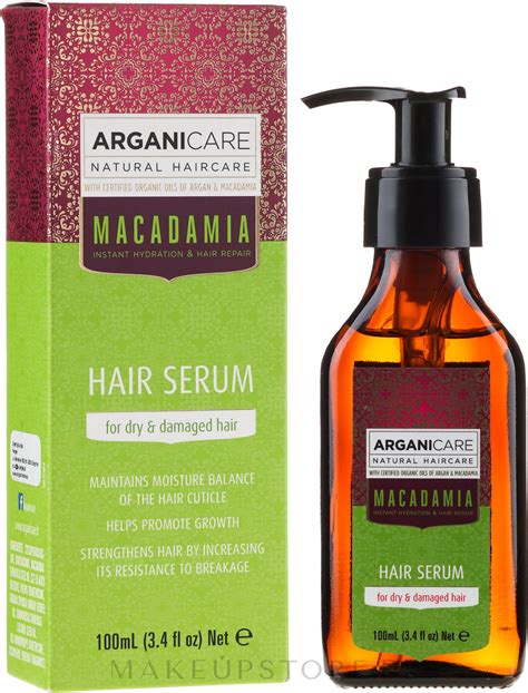 It can also help protect hair from damage from heat styling, uv exposure and pollution. Arganicare Macadamia Hair Serum for Dry & Damaged Hair ...