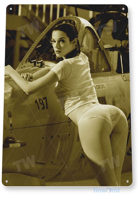 Read some of the amazing stories of the wwii heros we have met over the years. Aviation Pin-Up Sign A932 - TinWorld Model & Pin-Up Signs ...