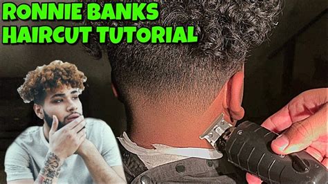 Taper with long curly hair. RONNIE BANKS HAIRCUT TUTORIAL - YouTube