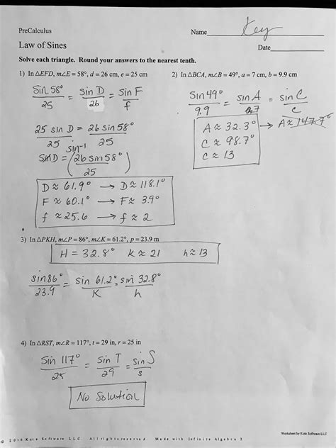 The dot next to the choice indicates that it is the answer. Trigonometric Functions Worksheet Kuta - worksheet
