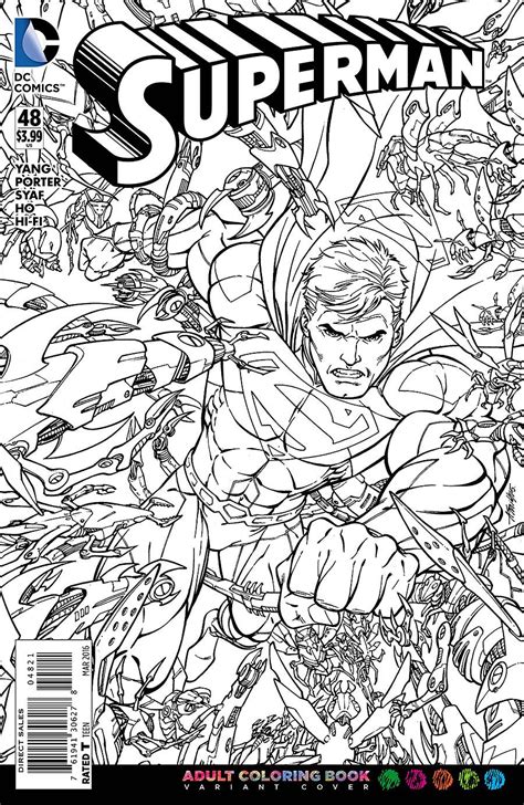 Digital coloring, like penciling/inking, is generally pretty pricey as coloring (at least good coloring) takes a while. Superman 48 Adult Coloring Book Variant | Adult coloring ...