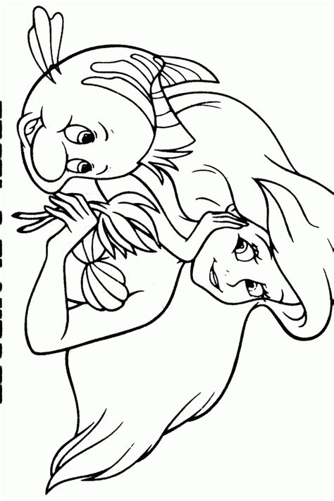 Posted by james bjorkman at 4:12:00 am. Ariel And Flounder Coloring Pages | Download Free ...