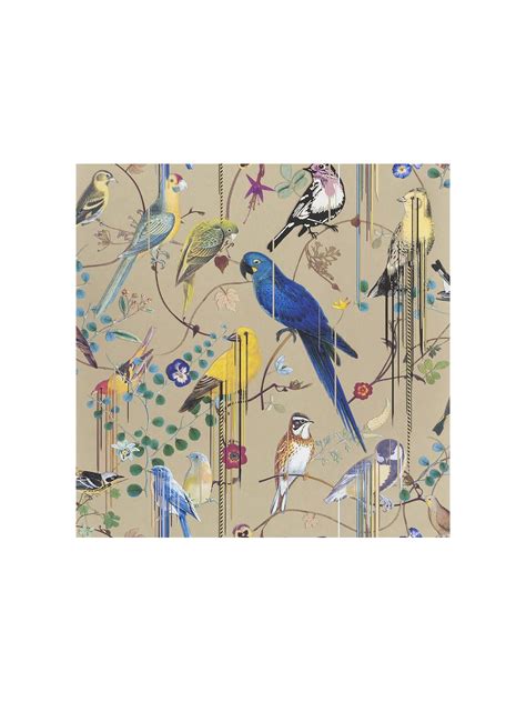 Inspired birds gather amidst highly detailed botanicals with striking, graphic lines overlaid to provide a feeling of fluidity for that unique christian lacroix edge. Christian Lacroix Birds Sinfonia Wallpaper, PCL7017/04 ...