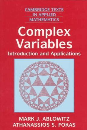 Item 5 handbook of complex variables, krantz, kress, kress 9780817640118 new. ABLOWITZ COMPLEX VARIABLES PDF