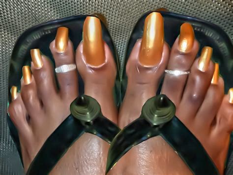 very long toenails in african sandals | a collection of ... Swipe for application and before pictures 😍 #houstonnails.
